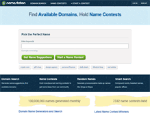 Tablet Screenshot of namestation.com